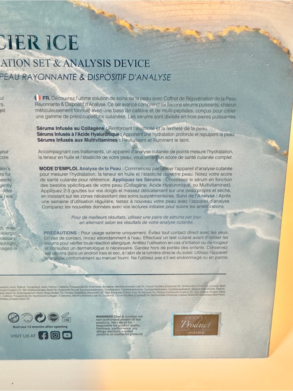 Below Zero Glacier Radiant Skin Rejuvenation Set & Skin Analysis Device - Picture 6 of 9